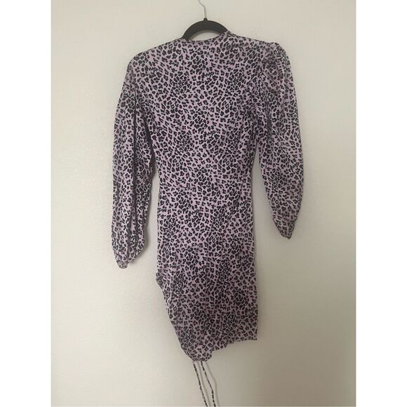 Maje Draped leopard-print dress NEW NWT - Picture 12 of 12